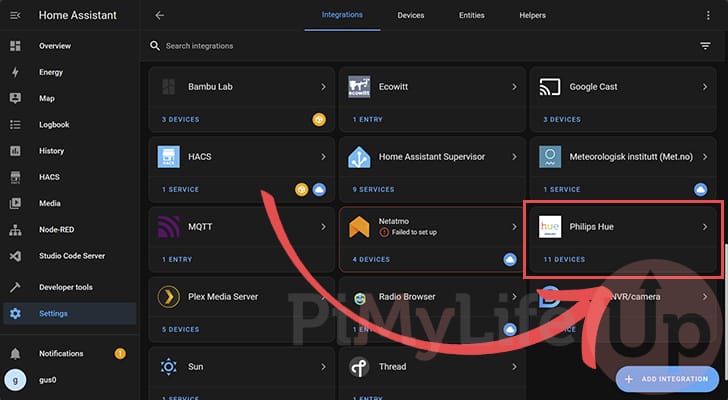 Philips hue home assistant