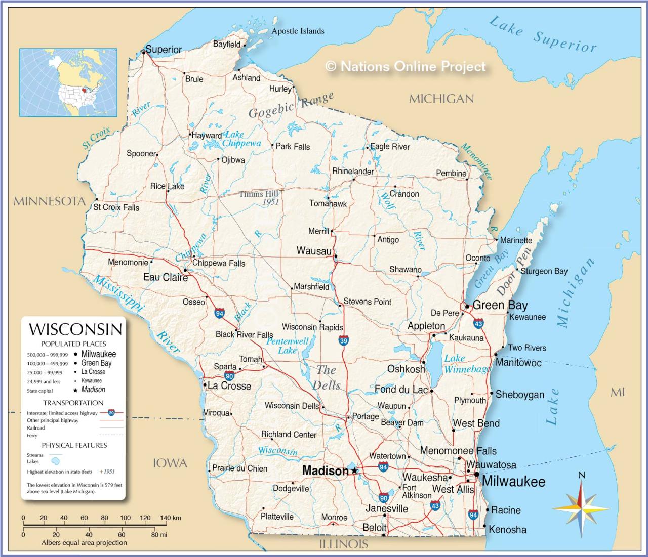 Free Wisconsin County Maps